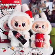 In Stock Hot Anime Figure Labubu Coke Series PVC Pendant Doll Monster Replica Keyring Toys Kids Birt