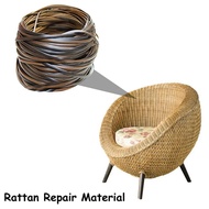 3X Coffee Gradient Flat Synthetic Rattan Weaving Material Plastic Rattan for Knit and Repair Chair T