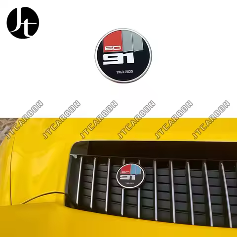 992 Badge Accessories Decal Tail Cap 60th 100th Anniversary Metal Logo Ventilation Grille For Porsc