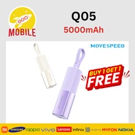 [B1F1] MOVESPEED Q05 Magnetic Power Bank 5000mAh Portable Mini Size, Lipstick Size