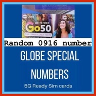 ◫    0915 0916 0917 0927 000-999's Random Number Globe Sim card Special Vanity Rare Lucky Number C