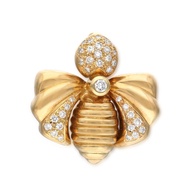 Chaumet Gold and Diamond Bumble Bee Pendant