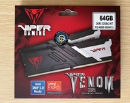 Patriot Viper Venom DDR5 64GB (32GBx2) 6000MHz C30 RAM 記憶體