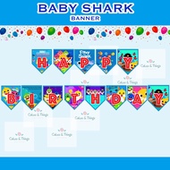 Baby Shark Birthday Banner 5 X 7 INCHES