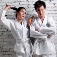 ชุดยูนิฟอร์มเทควันโด ITF ปักด้วยไหมพรม คอตตอนโพลีเอสเตอร์