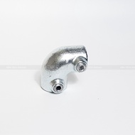 L-shaped pipe connector, round pipe connector, pipe connector, eratech ET125 metal coupling
