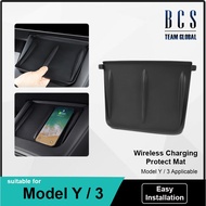 ( READY STOCK ) BCS Anti-Slip Phone Mat for Model Y Wireless Charging Protect Mat Cover Silicone Pad