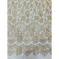 Metallic Lace Panel/ Metallic Brocade/ Brocade Fabric D tgm76241