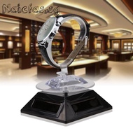 Solar Power Showcase 360 Turntable Rotating Jewelry Watch Ring Display Stand