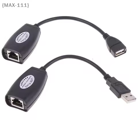 【F2-MAX111】USB UTP Extender Adapter Over Single RJ45 Ethernet CAT5E 6 Cable Up to 150ft