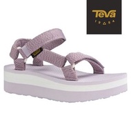 全新 TEVA 美國 女 Flatform Universal 經典織帶厚底涼鞋-花紗紫 涼鞋 夏天 編織 厚底涼鞋
