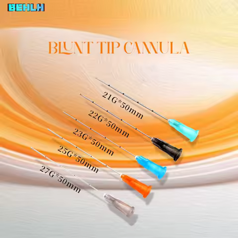 10-50PCS Disposable Hypodermic Needle 18G 22G 23G 25G 27G canula Micro Blunt tip Cannula for Injecta