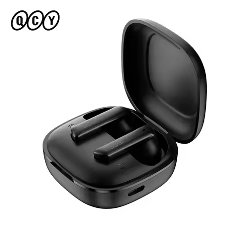QCY HT05 ANC Earphones Bluetooth 5.2 Wireless Headphones 40dB Noise Cancelling with 6 Mic ENC HD Cal