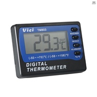 Vici Mini LCD Digital Thermometer Temperature Meter Celsius Fahrenheit Degree In Out Fridge Freezer Thermometer with Probe Max Min Value Display  Tolo4.03