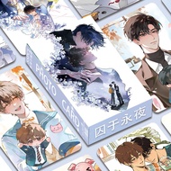 55pcs Manga Manhwa Anime Heaven Official's Blessing I Became a God In a Horror Game Lomo Cards Fake 