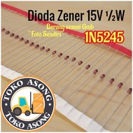 Zener 15V 1/2 W 1N5245 diode 15 0.5 wattVOLT