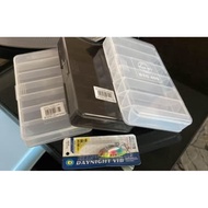 3 set Bakau Tackle Case Double Side Compartments Fishing Lure Box for Minnow Shrimp Bait Tackle Box