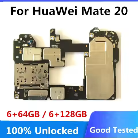 For Huawei Mate 20 Motherboard Original Unlocked 128GB Mainboard With Full Chips Circuit Logic Board