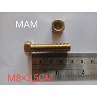 BOLT AND NUT 12 LENGTH 3.5CM M83.5CM