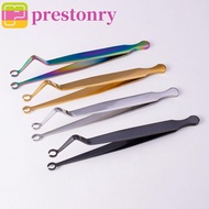 PRESTONRY Body Piercing Tool, Stainless Steel Septum Piercing Tool Dermal Forceps, Micro Nose Stud E