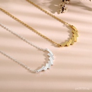 Necklace Crushed Ice Hot Style Elegant Gemini Versatile Live Streaming gold8716Number silver River99