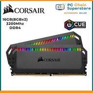 Corsair Dominator Platinum RGB 16GB (2x8GB) 3200Mhz CL16 DDR4 Gaming Memory RAM (CMT16GX4M2E3200C16)