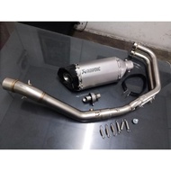 Yahama r25 v1 and v2 /R3 akrapovic full system plug n play