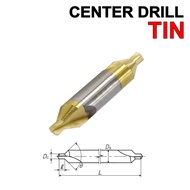 Center Drill 4x60 HSS TIN Mata Bor 4.0 mm Centering Bubut Milling 4mm