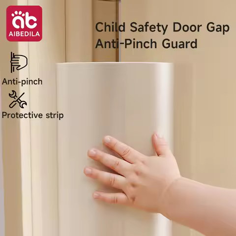 AIBEDILA Baby Safety Anti-Pinch Door Gap Protection Strip Soft Foam Door Guard Kids Finger Protectio