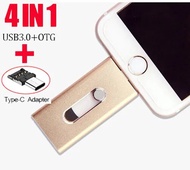 4 In 1 Usb 128Gb 3.0แฟลชไดร์ฟไดรว์ Iphone 6 32Gb X Micro สำหรับ Pendrive Otg 16Gb ปากกาโลหะ8 64Gb 7