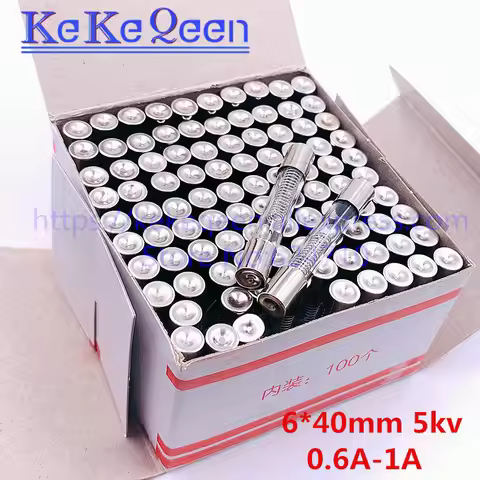 100pcs 6*40mm 5KV Microwave Oven Fuse 0.5A 0.6A 0.65A 0.7A 0.75A 0.8A 0.85A 0.9A Glass Tube Fuse 500