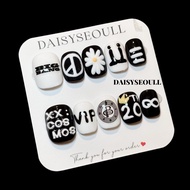 Nailbox BigBang Gdragon black and white 08 DAISY NAIL