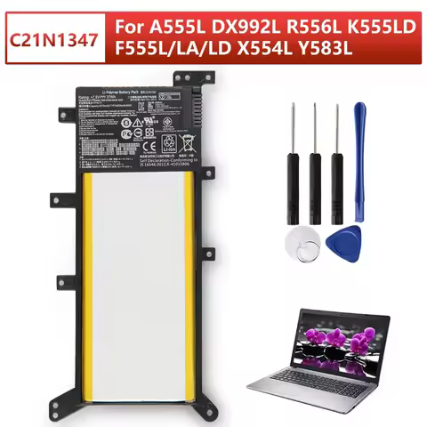 NEW Replacement Battery C21N1347 For ASUS x555 x555LA X555LD X555LN A555L Y583L R556L R557L F555L K5
