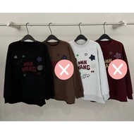 Live Style Dec24-088 Autumn Winter Graffiti Towel Embroidered Sweatshirt