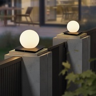 New Pillar Headlight Outdoor Waterproof Villa Courtyard Gate Pillar Light Outdoor Moon Light Decorat