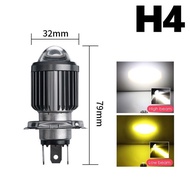 PROMO LAMPU LED LASER 2WARNA H4 Lampu Motor Kaki H-4 MXKING BYSON VIXI