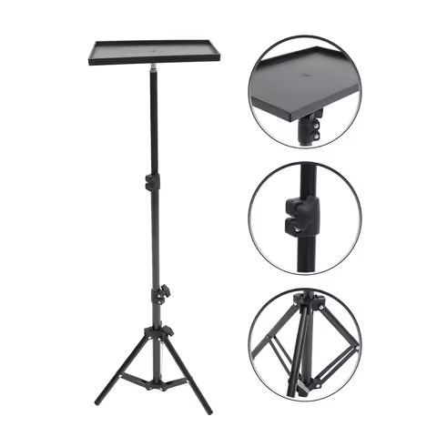Projector Stand Tripod Mount Laptop Holder Projector Tripod Stand Adjustable Height Shelf Telescopic