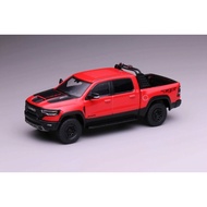 1:64 596 Red Ram 1500 TRX Pickup Truck Sports Model Diecast Collect Display Car BN