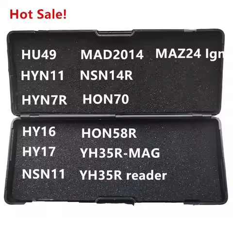 Lishi 2 in 1 2in1 Tool HU49 HYN11 HYN7R HY16 HY17 NSN11 MAZ2014 NSN14R HON70 HON58R YH35R MAZ24 ign 