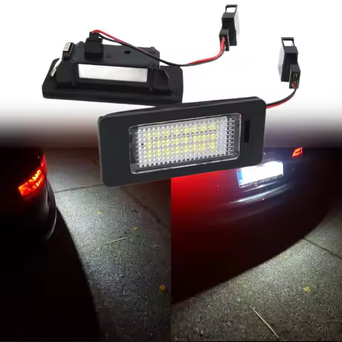 For Audi A4 S4 B8 A5 S5 Q5 TT RS Passat 5D R36 Error Free Car LED Number License Plate Lights 12V 60