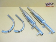 EXHAUST & HEADER PIPE SET Fit For HONDA BENLY 125 150 C92 C95 CA92 CA95 #ท่อไอเสีย พร้อม คอท่อไอเสีย