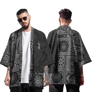 Ethnic Style Patterns Kimono Men Stylish Retro Haori Streetwear Kimono Japanese Traditional Haori Cl