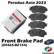 Original Perodua Axia 2023 Front Disc Brake Pad 04465-BZ154
