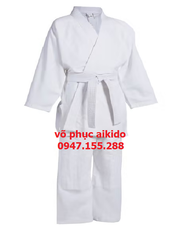Võ phục quần áo Aikido vải kaki đường may chắc chắn