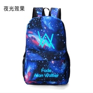 2025 hot sell Luminous Faded Alan Walker Backpack High Quality School Bag Travel Bags For Men Women