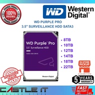 Western Digital WD Purple Pro 3.5" Surveillance HDD SATA3 8TB 10TB 12TB 14TB 18TB 22TB
