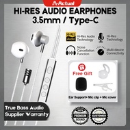 Actual 🇲🇾 AKG Earphones (Type-C) Plug True Bass Wired Handsfree Headphone Earpiece Earbuds Microphon