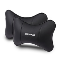 Breathable Leather Headrest Neck Pillow Car Head Neck Pillow For BYD Atto 3 Atto 3 EV Yuan Plus BYD Song Plus Dmi Song Pro EV Auto Accessories