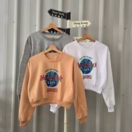 HARDROCK CROPE FJ - WOMEN'S CREWNCK CROP SWEATER NEW COLLETCION - FA43