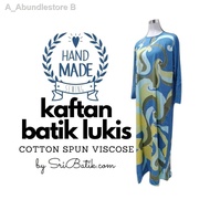◕◎BAJU KAFTAN VISCOSE LENGAN PANJANG BATIK LUKIS
